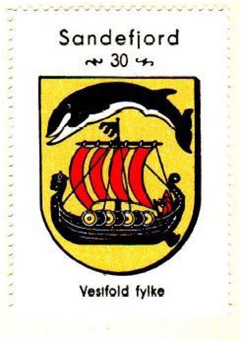 Les mer i store norske leksikon. Sandefjord, Vestfold fylke | Kaffe Hag byvåpen - Norge ...