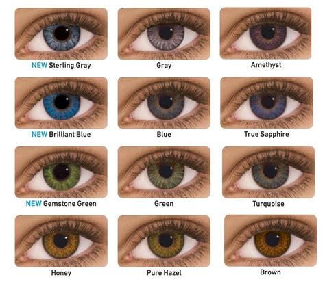 Freshlook Colored Contacts Perfect For Brown Or Dark Eyes