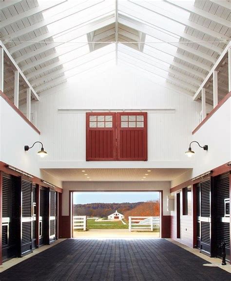 12 Beautiful White Stable Interiors Stable Style Horse Barn Designs