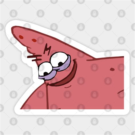 Evil Patrick Meme Evil Patrick Sticker Teepublic