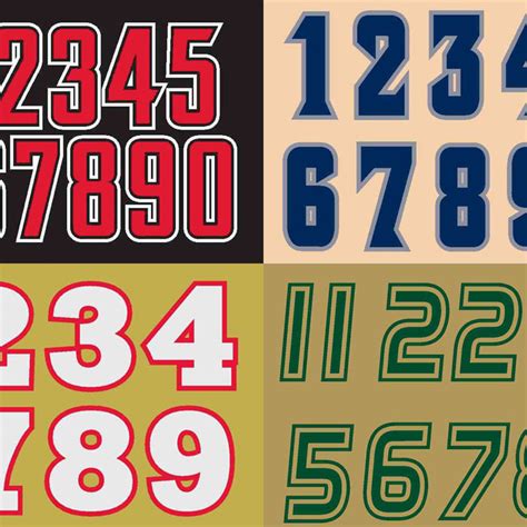 Gallery For Sports Number Font