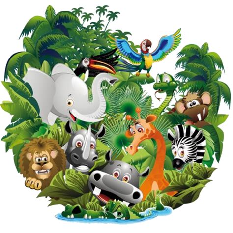 Jungle Animals Cartoon Png Free Download