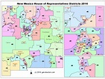 Map of New Mexico House of Representatives Districts 2016
