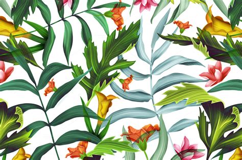 Free Download Tropical Wallpaper Pattern Palm Leaves Tr 1160x772