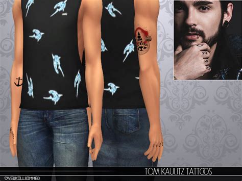 The Sims Resource Tom Kaulitz Tattoos