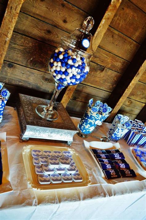 Rustic Blue And White Class Reunion Party See More Party Planning