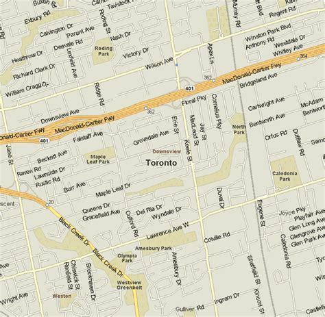 Downsview Map Ontario Listings Canada