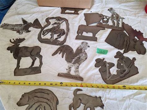 Assorted Metal Cutouts Adam Marshall Land And Auction Llc