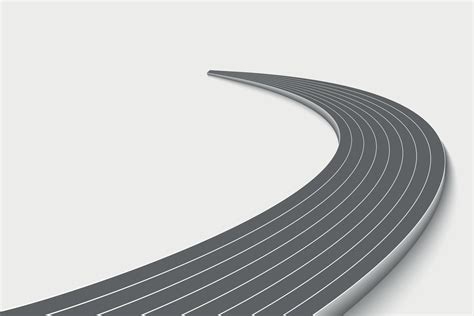 Winnding Curve Road Isolated 6600843 Vector Art At Vecteezy