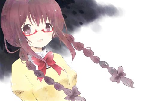 Akemi Homura Braids Glasses Mahou Shoujo Madoka Magica Anime