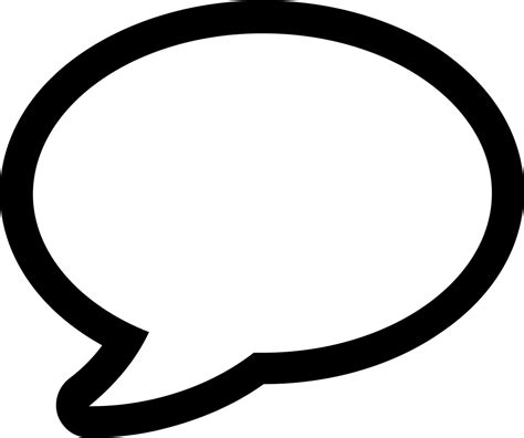 Speech Bubble Svg Png Icon Free Download (#264775) - OnlineWebFonts.COM