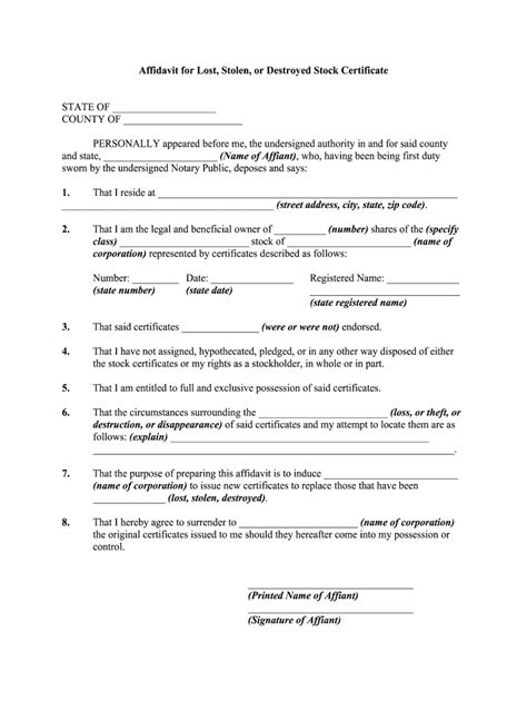 Computershare Affidavit Of Loss Complete With Ease Airslate Signnow