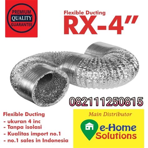 Jual Aluminium Selang Flexible Duct Ducting Exhaust Fan Ventilating 4