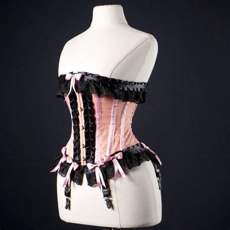 Korsetts Corsagen Unterbrustkorsett Frilled Laced Sue Korsett