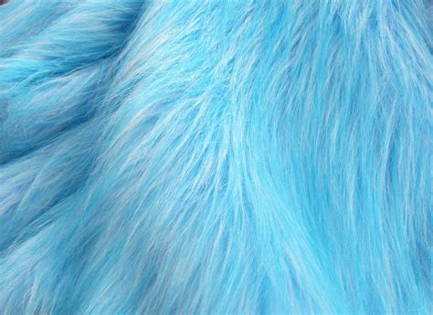 Blue Long Pile Faux Fur Fabric Luxury Faux Fur 19 Etsy Canada