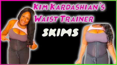 Kim Kardashians Waist Trainer By Skims Review Youtube
