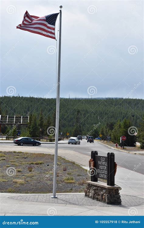 Old Faithful Visitor Center At Yellowstone National Park In Wyoming