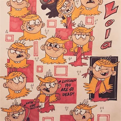 The Many Faces Of Lola Loud Theloudhouse Lolaloud Loud House