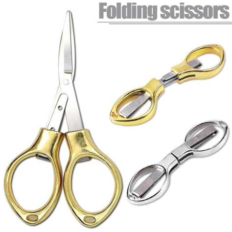 Mini Folding Stainless Steel Scissors Keychain Fishing Travel Scissor