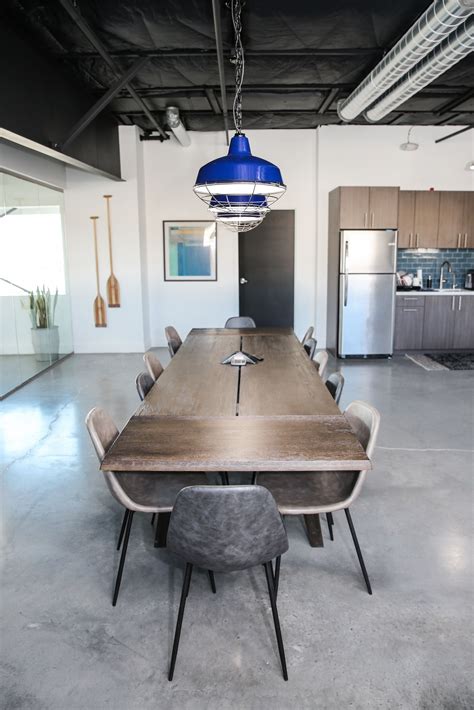 Industrial Style Pendant Lighting Adds Splash To New Office