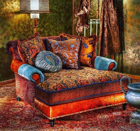 Beauty Of Home Furniture With Bohemian Style Sofa Couch Bohemian