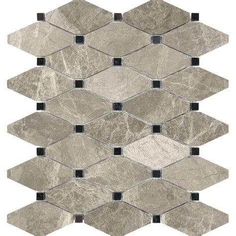 Anatolia Tile Silver Creek 10 In X 12 In Polished Natural Stone Marble Diamond Wall Tile In The