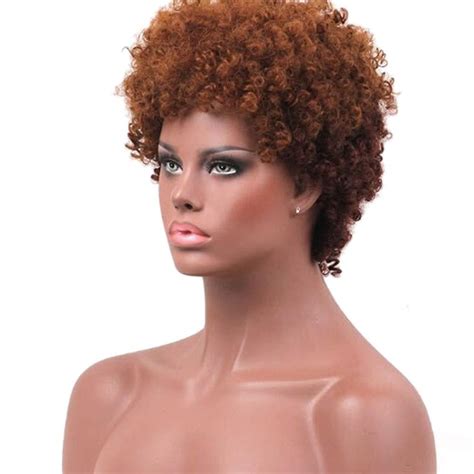 Hair Wig Wig African Small Curly Hair Explosive Head Fiber Material Wig Women