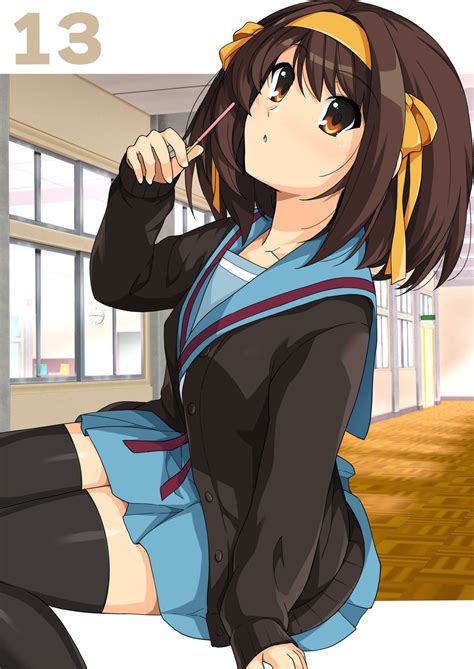 Suzumiya Haruhi Suzumiya Haruhi No Yuuutsu Drawn By Haruhisky Danbooru