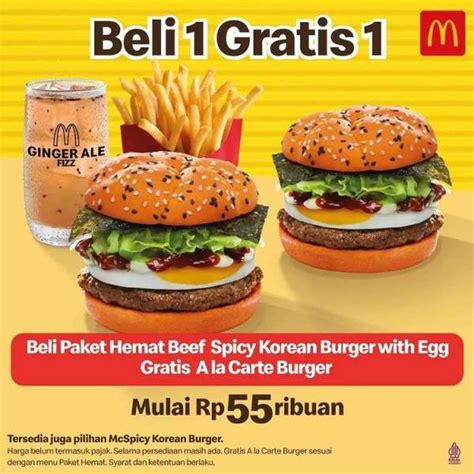 Promo McD Terbaru Di Agustus 2022 Beli 1 Gratis 1 Burger Lezat Mulai