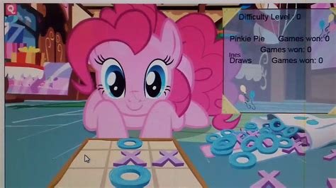 My Little Ponytic Tac Toe Pink Me Vs Pinke Pie Youtube