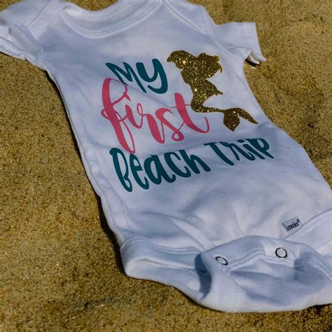 My First Beach Trip Trending Outfits Bodysuit Unique Items Products