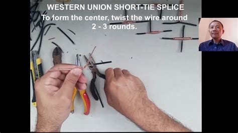 How To Make A Western Union Short Tie Splice Youtube