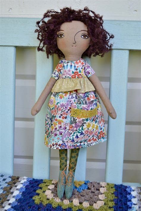 Fabric Doll Cloth Doll Textile Doll Heirloom Doll Handmade Fabric