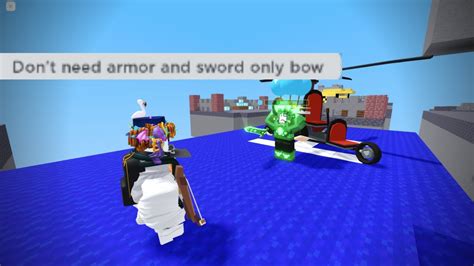 Bow Only Challenge In Roblox Bedwars Youtube