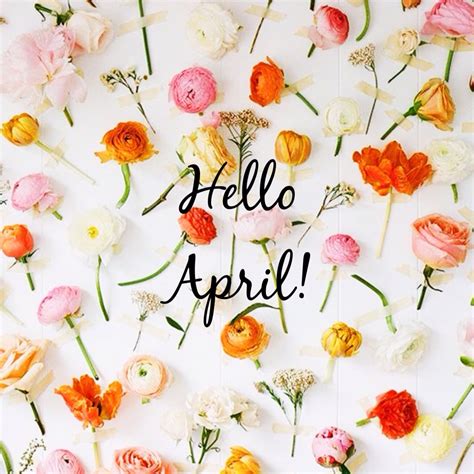 Hello April Inspirational Quotes Oppidan Library
