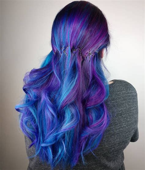 Instant hair colour for head hair only vibrant neon shade leaves your hair glowing under a uv light Oh yeah! 💙💜💙💜💙 Neon Blue pops make this rich tapestry GLOW ...