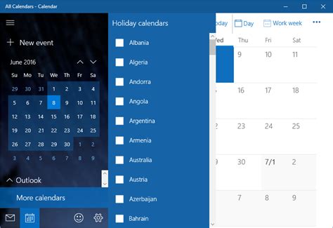 Add National Holidays To Windows 10 Calendar App