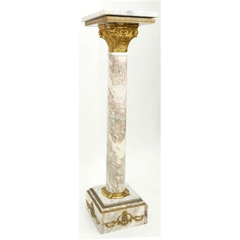 20th Century Bronze Mounted Marble Pedestal Kodner Auctions