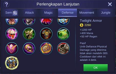 Item Defense Untuk Counter Hero Di Mobile Legends User Tank Wajib Tahu