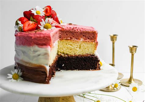 Neapolitan Layer Cake For The Love Of Gourmet