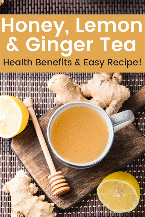 Ginger Honey Lemon Tea Bag Bags Instant Hot Or Cold Beverage