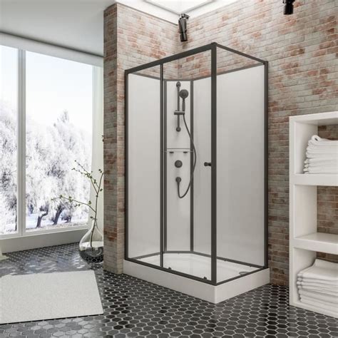 Cabine de douche intégrale Tahiti porte coulissante Schulte 120 x 80