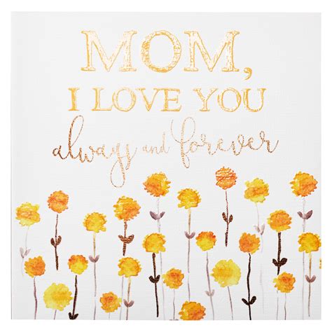 Mom I Love You Always And Forever T Book