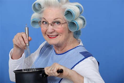 Granny Cooking Stock Photo Image Of Curly Granny Balloon