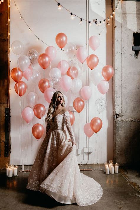 Alayna G Clark Photography Pink Wedding Dress Sparkly Wedding Dress