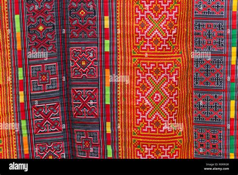 Asian Carpet Pattern Thai Ethnical Style In Vietnam Stock Photo Alamy