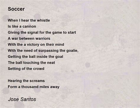 Soccer Poem by Jose Santos - Poem Hunter