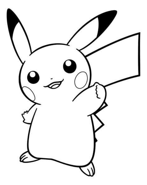 Stampa Disegno Di Pokemon Pikachu Da Colorare