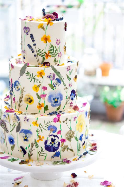 Learn How To Make A Pressed Edible Flower Cake Sow ʼn Sow