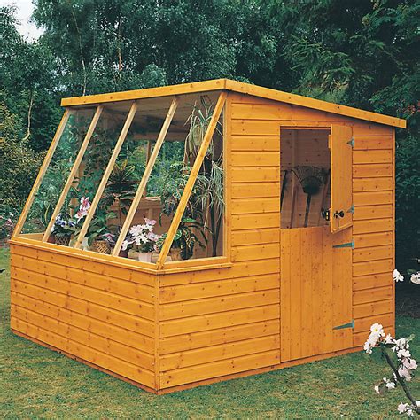 Shire Iceni 8x6 Pent Dip Treated Shiplap Wooden Shed With Floor Diy
